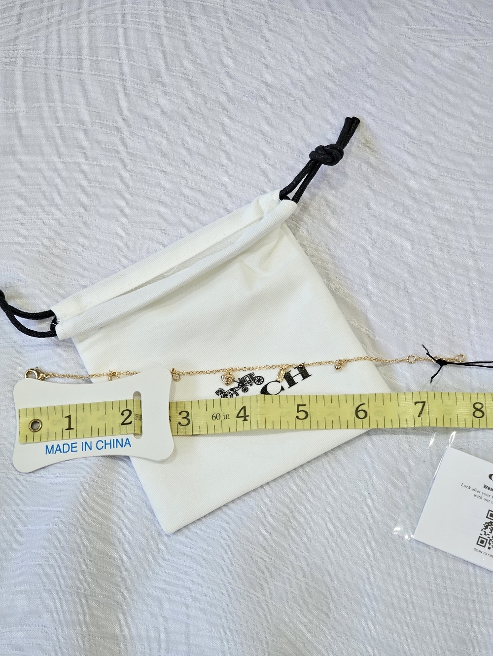 COACH Gold Heart Charm Bracelet - Picture 10 of 14